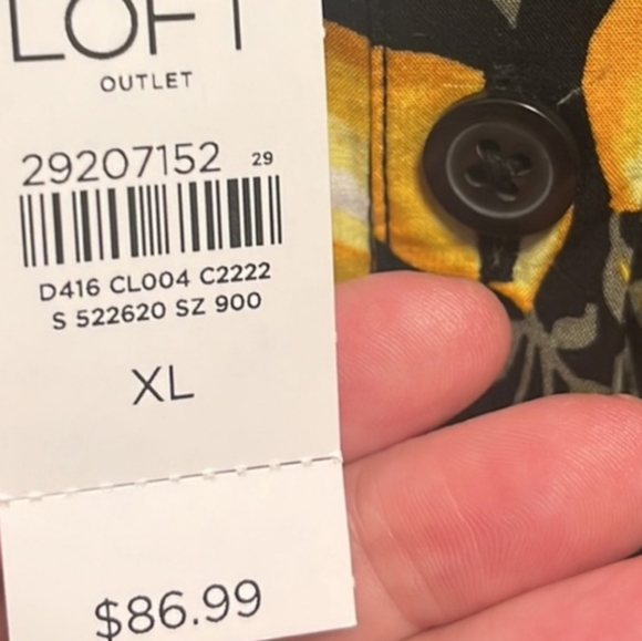 Loft Lemons Jumpsuit, Size XL - Picture 7 of 8